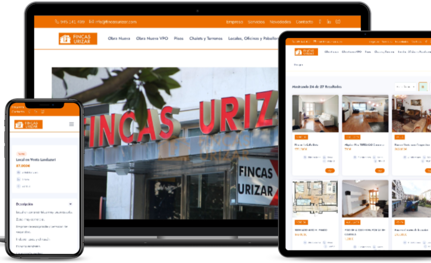 Fincas Urizar - Web Corporativa